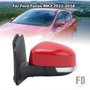 フォード サイドリアビューミラーフォーカス 3 MK3 2011 2012-2018 電気加熱ガラスレンズウィンカーライトカーアクセサリー EU バージョン - 6pins Left D