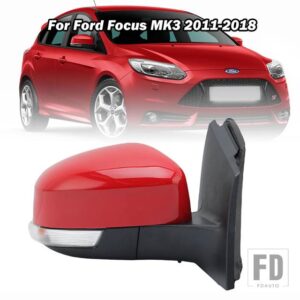 フォード サイドリアビューミラーフォーカス 3 MK3 2011 2012-2018 電気加熱ガラスレンズウィンカーライトカーアクセサリー EU バージョン - 8pins right D