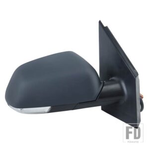 ポロ MK4 9N3 2005-2009 ドアウイングミラーマニュアルケーブル黒サイド加熱ミラーとウィンカーライトカーアクセサリー - 7pins right