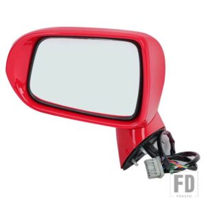 ホンダ サイドミラー フィットジャズ 2005-2008 シティ 2007 バックミラー 5ピン 電気レンジ調整 LED ウインカーランプガラスレンズカバー - 5pins red L
