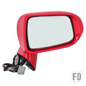 ホンダ サイドミラー フィットジャズ 2005-2008 シティ 2007 バックミラー 5ピン 電気レンジ調整 LED ウインカーランプガラスレンズカバー - 5pins Red R