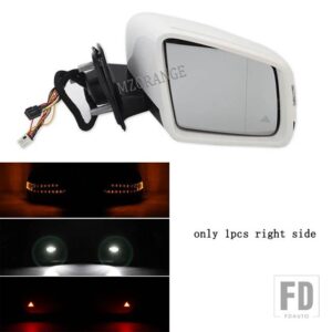 車外バックミラーアセンブリ白メルセデス ベンツ W164 2005-2011 ML350 GL350 ML GL クラスパワーリアビューミラー - right
