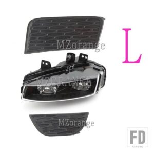 レンジローバー ランドローバー LED フォグランプヘッドライト EVOQUE 2011 2012 2013-2015 フォグランプフォグランプカバーグリルベゼルアセン - Smoked LED Cover L