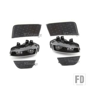 レンジローバー ランドローバー LED フォグランプヘッドライト EVOQUE 2011 2012 2013-2015 フォグランプフォグランプカバーグリルベゼルアセン - Smoked LED Covers