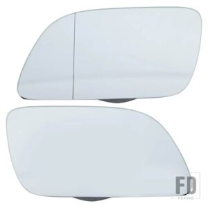 VW ポロ 37377 加熱サイドミラーレンズ MK4 ドアウイングリアビューミラー白ガラス交換 - 1 pair