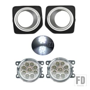 ランドローバー フォグランプフリーランダー 2 LR2 2013-2016 フォグランプカバーグリルベゼルヘッドライト LED フォグランプフォグランプアク - LED and covers