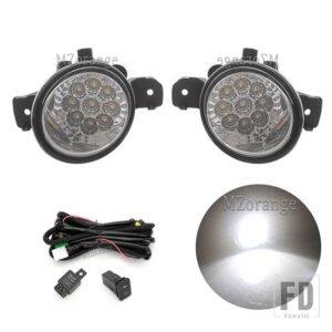 フォグランプヘッドライトルノークリオ 2 3 シンボルマスターラグナグランド 1998-2015 LED ハロゲン 2個 フォグランプフォグランプアクセサリ - LED A and wires