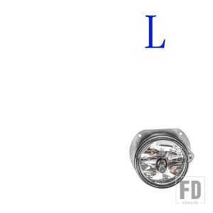 メルセデスベンツ フォグランプヘッドライト W204 Cクラス 2007-2013 フロントバンパーフォグランプカバーグリルベゼルハロゲンランプアクセサ - Fog L
