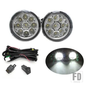 日産 フォグランプ ティーダ 2007-2012 2個 LED フォグランプ エクストレイル T31 2007-2013 ヘッドライトフォグライトアセンブリ - LED and wires