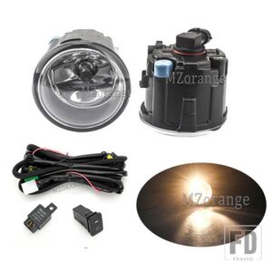 日産 フォグランプ ティーダ 2007-2012 2個 LED フォグランプ エクストレイル T31 2007-2013 ヘッドライトフォグライトアセンブリ - Halogen and wires