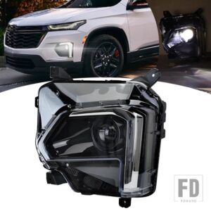 シボレー トラバース 2022-2023 LED DRL プロジェクターヘッドライト W/O ヘッドライトヘッドランプフォグランプロー/ハイビームライトアクセサ - 1pcs Left