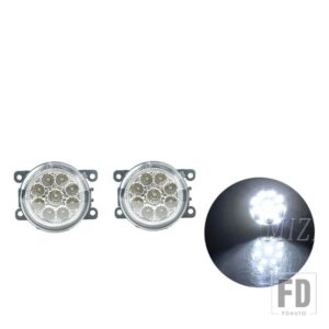 三菱 LED DRL フォグランプ アトラージュミラージュ G4 2012-2017 ヘッドライトデイタイムランニングライトフォグランプ黄色ウィンカー - fog B
