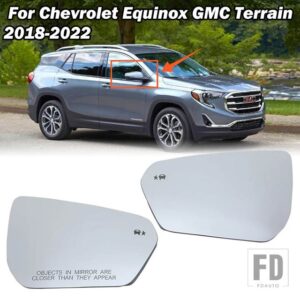 シボレー GMC モールドエクイノックス 2018 2019-2022 US サイドリアビューミラーカバーキャップフードシェルケースフレームカーアクセサリー - 1 pair