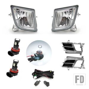 マツダ 6 アテンザ 39783 フォグランプ LED ヘッドライトハロゲンフォグランプクロームカバーグリルベゼルフレームアクセサリー