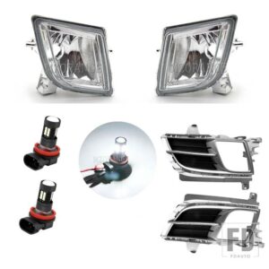 マツダ 6 アテンザ 39783 フォグランプ LED ヘッドライトハロゲンフォグランプクロームカバーグリルベゼルフレームアクセサリー