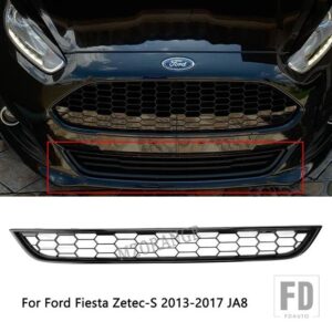 フォード フロントバンパーセンターグリルフィエスタ ZETEC-S 2013-2017 JA8 デザイン ST アッパーグリルフロントレーシンググリルスポーティ - Black Lower Grille