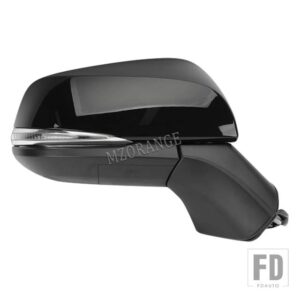 トヨタ サイドミラー RAV4 RAV 4 2019-22 バックミラーカバーフレームウィンカーライトランプレンズ HEATEDGLASS - 8pins black R