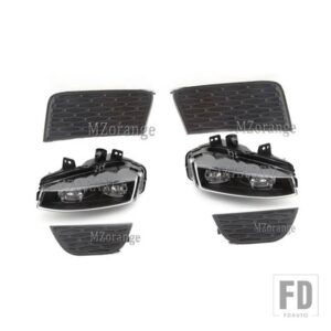 レンジローバー ランドローバー EVOQUE 2011-2015 LED DRL フォグランプヘッドライトフォグライトカバーグリルアクセサリー LR026089 LR026090 - Smoked Cover L and R