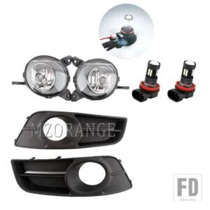 トヨタ フォグランプ LED カローラ 2004 2005 2006 フォグランプヨーロッパバージョンカバーグリルベゼルヘッドライトグリルアクセサリー - LED fog and covers