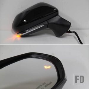 トヨタ バックミラー カムリ 2018 2019-2021 サイドウイングドアミラーウィンカーライト死角ガラスレンズアクセサリー - 7wires right