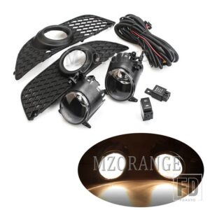 三菱 フォグランプ ランサー LANCER-EX 2008-2013 LED ハロゲンヘッドライトフォグライトカバーフレームグリルベゼルハーネススイッチキット - 1 set Halogen