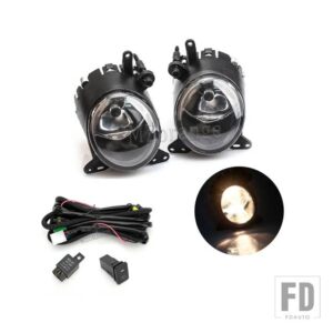 三菱 フォグランプ ランサー LANCER-EX 2008-2013 LED ハロゲンヘッドライトフォグライトカバーフレームグリルベゼルハーネススイッチキット - fog lights and wires