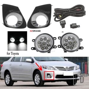 トヨタ LED フォグランプ カローラ E150 アルティス 2011 2012 2013 フォグランプスイッチグリルカバーハロゲンフォグライトフレームヘッドライ - 1 set LED B