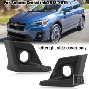 スバル フォグランプ XV CROSSTREK 2018 2019 2020 フォグランプカバーヘッドライトフロントバンパートリムベゼルキャップフレームヘッドライト - L R cover