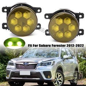 スバル フォグライト LED フォグランプ フォレスター BRZ GT86 2013-2019-22 フォグランプヘッドライト白黄色アクセサリー - pair yellow