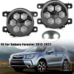 スバル フォグライト LED フォグランプ フォレスター BRZ GT86 2013-2019-22 フォグランプヘッドライト白黄色アクセサリー - pair white