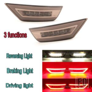 フォード フォーカス 2 MK2 エスケープクーガ LED リアバンパーリフレクターライトフォーカスハッチバック 2009-2013 リア信号フォグランプ 2個 - 3 Functions
