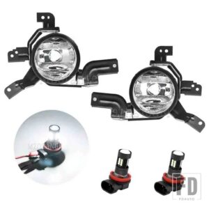 ホンダ フォグランプ CRV CR-V 2007 2008 2009 LED ヘッドライトフォグランプフォグランプアセンブリドライビングランプアクセサリー 33901-SW - Black LED L and R