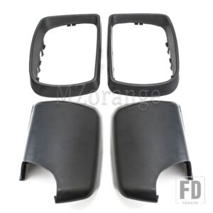 BMW サイドミラーカバーキャップ E53 X5 2000-2006 ドアウイングミラーホルダーバックミラートリムリングハウジングフレーム 51168256321 - L and R2