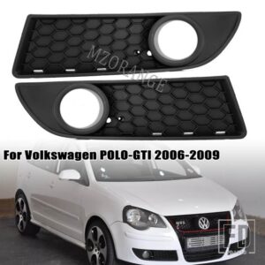 VW ポロ 9N3 フォグランプベントグリルカバーポロ-GTI 38596 MK4 フロントバンパーアンダーグリルアクセサリー - pair cover