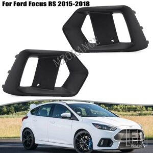 フォード フォグランプフォーカス RS 2015-18 フォグライトフレームヘッドライトフォグランプカバー黒グリルモールドケース車外装