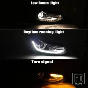 シボレー フロントヘッドライトトラックス 2017-22 LED DRL プロジェクターヘッドライトヘッドランプアクセサリー - right