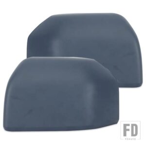 フォード サイドミラーカバー F150 F-150 2015-20 ドアバックミラーキャップハウジングマットブラックアクセサリー - 1 pair2