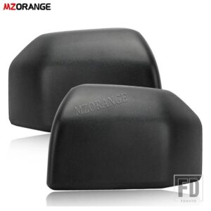 フォード サイドミラーカバー F150 F-150 2015-20 ドアバックミラーキャップハウジングマットブラックアクセサリー - 1 pair
