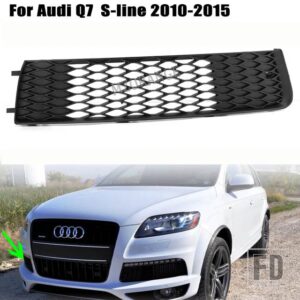 アウディ フォグランプカバー Q7 4L S ライン 40148-2015 フォグライトグリルレーシンググリルヘッドライトメッシュアクセサリー - Right