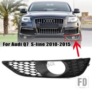 アウディ フォグランプカバー Q7 4L S ライン 40148-2015 フォグライトグリルレーシンググリルヘッドライトメッシュアクセサリー - Left-Cover