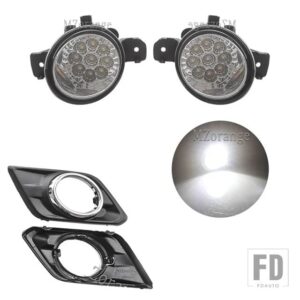 日産 フォグランプ エクストレイル T32 エクストレイルローグ 2014-2016 ヘッドライト LED フォグライトスイッチハーネスカバーグリルフォグラ - LED and covers