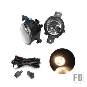 日産 フォグランプ エクストレイル T32 エクストレイルローグ 2014-2016 ヘッドライト LED フォグライトスイッチハーネスカバーグリルフォグラ - Halogen and wires
