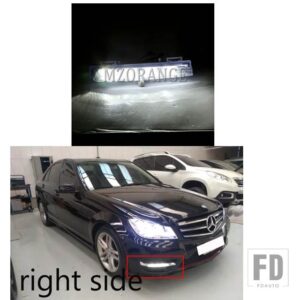 メルセデスベンツ LED DRL ヘッドライト Cクラス W204 S204 2007-2014 Eクラス W212 2009-2014 SLK クラス R172 2011-2013 フロントフォグラン - right light