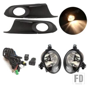 フォグランプ LED VW ジェッタ 6 A6 MK6 2011-14 ヘッドライトフロントバンパーフォグランプカバーグリルベゼルフレームワイヤー ACCESSORIE