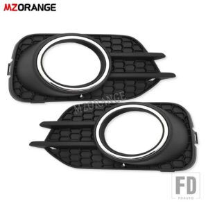VW フォグライトフレームカバー ティグアン 2012 2013-2018 2019フロントフォグランプハニカムグリルフロントバンパーアクセサリー - 1 pair A