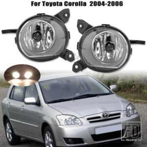 トヨタ カローラ 2004 2005 2006 2個 ハロゲン LED フォグライトヘッドライトアセンブリヨーロッパバージョン部品電球カーアクセサリー - L and R(2PCS)