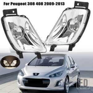 プジョー 1個 フォグランプ 408 2010-13 308 ヘッドライトフォグランプ FOGLIGHT ライトアセンブリアクセサリー - 1 Pair