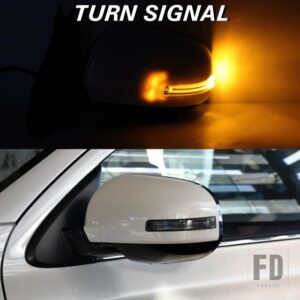 三菱 バックミラーアセンブリ アウトランダー 2013-2020 サイドミラーリフレクター LED ウィンカーライトアクセサリー 9 ピン - 9pins left