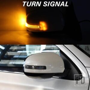 三菱 バックミラーアセンブリ アウトランダー 2013-2020 サイドミラーリフレクター LED ウィンカーライトアクセサリー 9 ピン - 9pins right