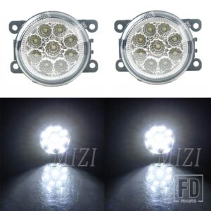 三菱 フォグランプヘッドライト ASX アウトランダー L200 パジェログランディスギャラン 2003-2015 LED フォグライトフロントバンパーフォグラ - LED Fog A